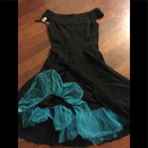 Ruby Rox Small 5-6 blk swing dress Pinup